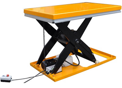 Single scissor lift table. Lift up to 3000 kg