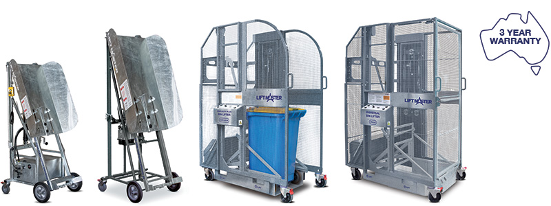 Galvanised bin lifter/tipper upgrades