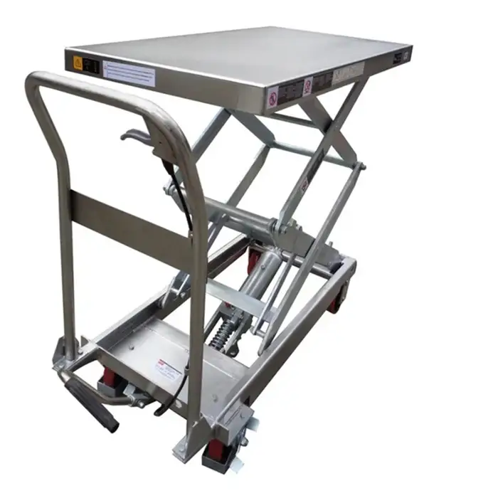 350 kg stainless steel manual-assist scissor lift (SLM350SS)