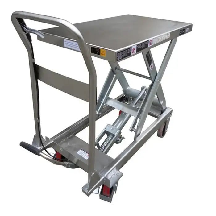 450 kg stainless steel manual-assist scissor lift (SLM450SS)